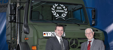 Bundeswehr bekommt 650sten Unimog U 5000