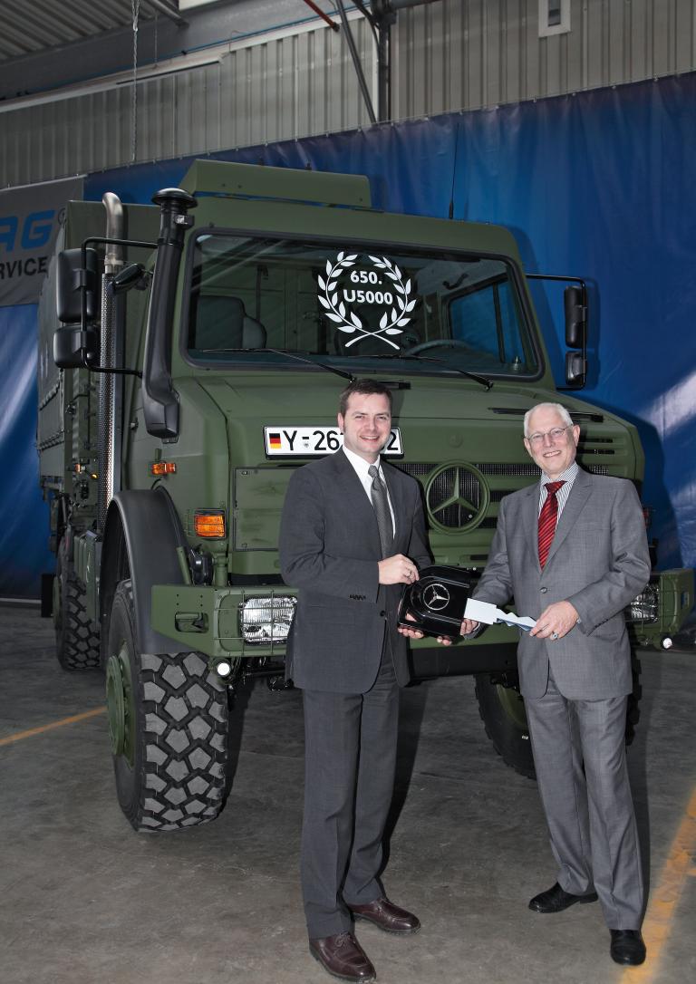 Bundeswehr bekommt 650sten Unimog U 5000