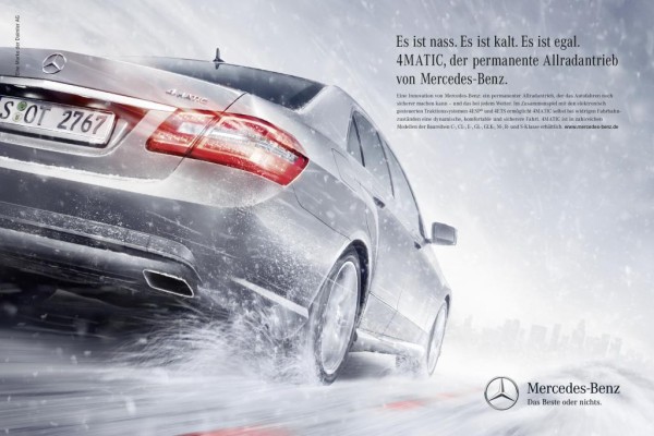 Mercedes-Benz startet Werbekampagne zu 4Matic