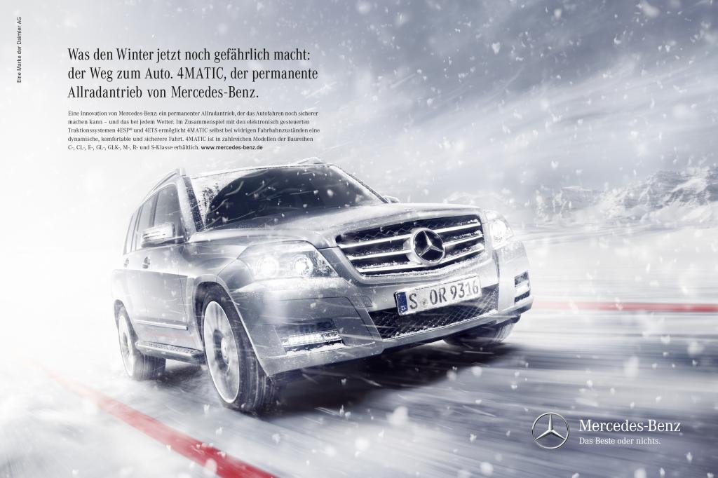 Mercedes-Benz startet Werbekampagne zu 4Matic