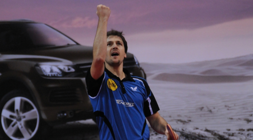 Timo Boll gewinnt den Volkswagen 2010 Cup.