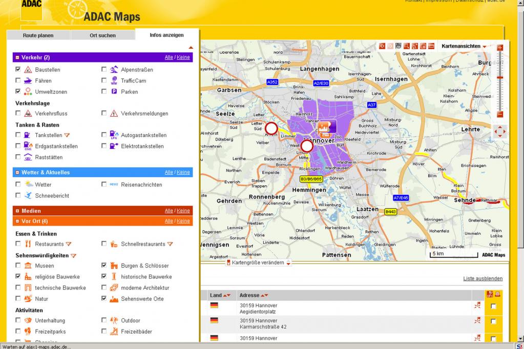 Umfangreiche Infos zu Verkehr und Reise 