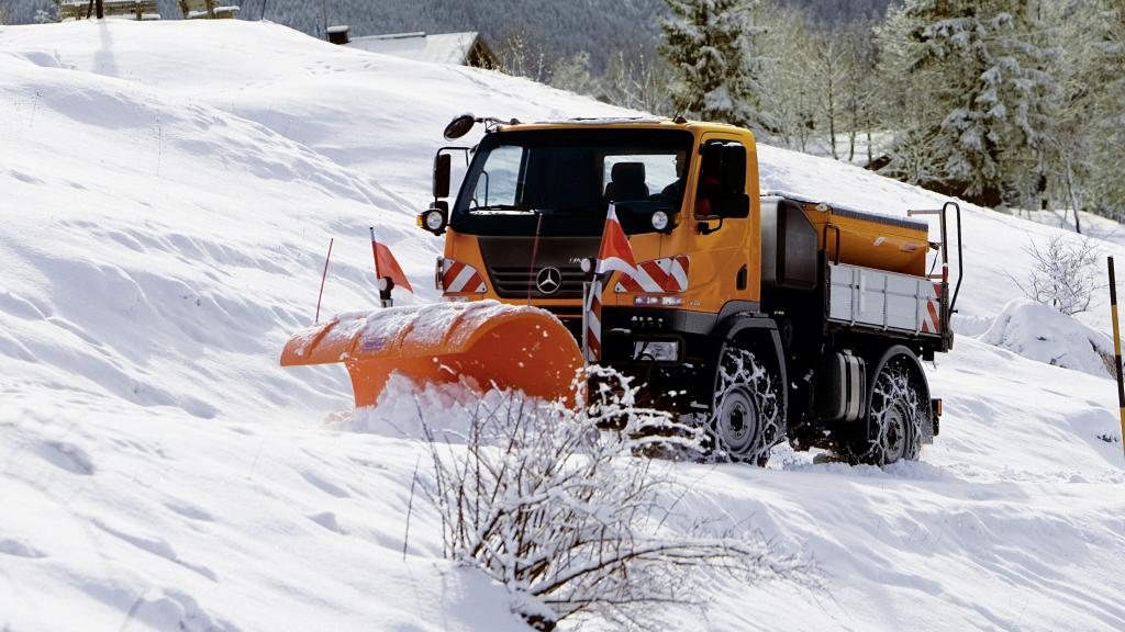 Unimog im Winterdienst.