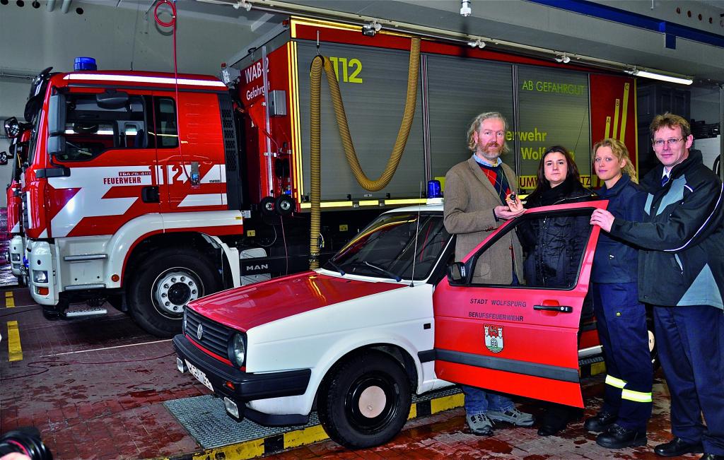 Volkswagen-Museum übernimmt Golf II von der Feuerwehr