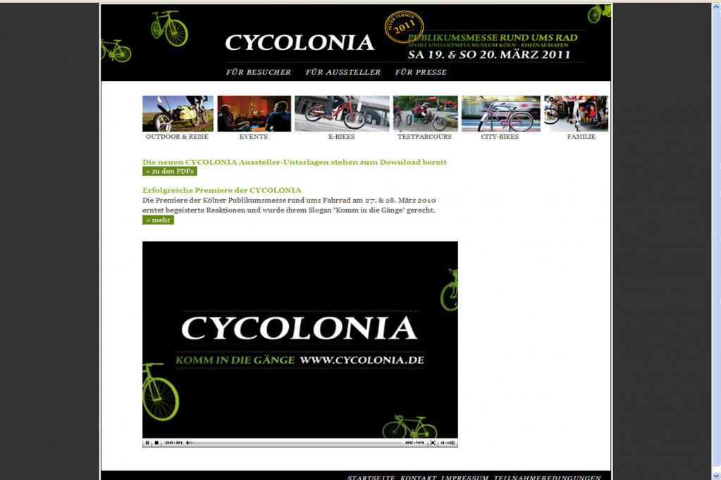 Zum Saisonstart wird erneut die Kölner Fahrrradmesse Cycolonia veranstaltet. 