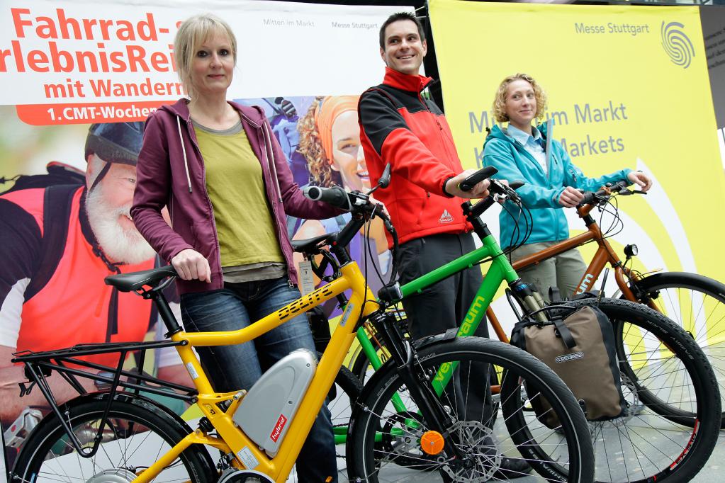 Aber nicht nur Caravan-Fans und Reisemobilisten kommen auf der Messe auf ihre Kosten. Auch für Fahrradfreunde ist dort einiges geboten. 