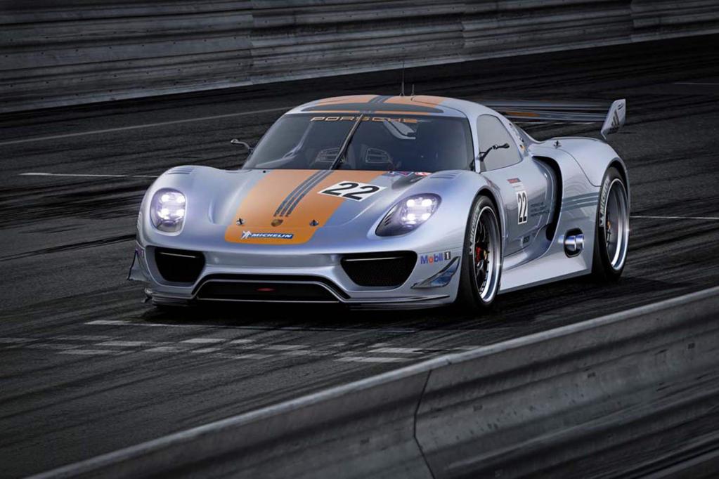 Auch Porsche setzt auf Schnelligkeit mit dem 918 RSR. 