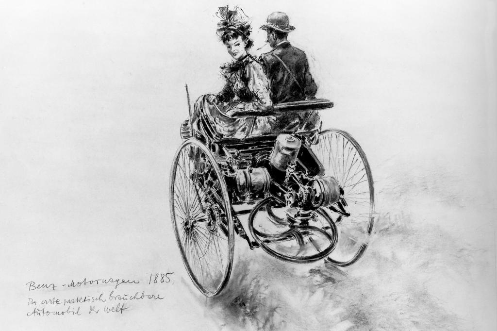 Bertha Benz machte das Fahrzeug berühmt, mit einer Langstreckenfahrt