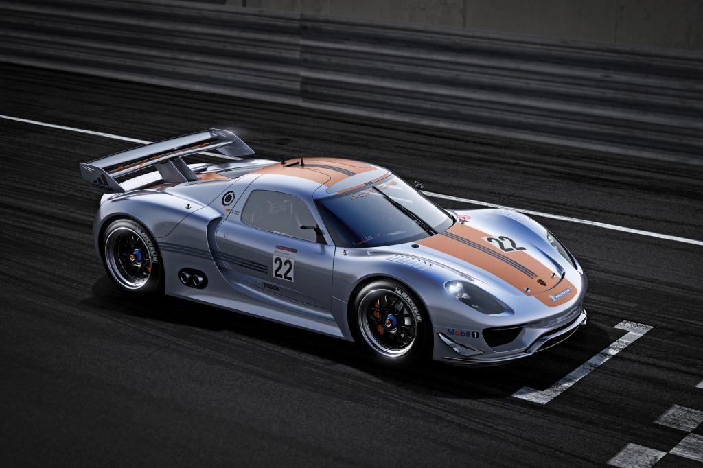 Blick nach vorn - der Star von Detroit war der Porsche 918 RSR