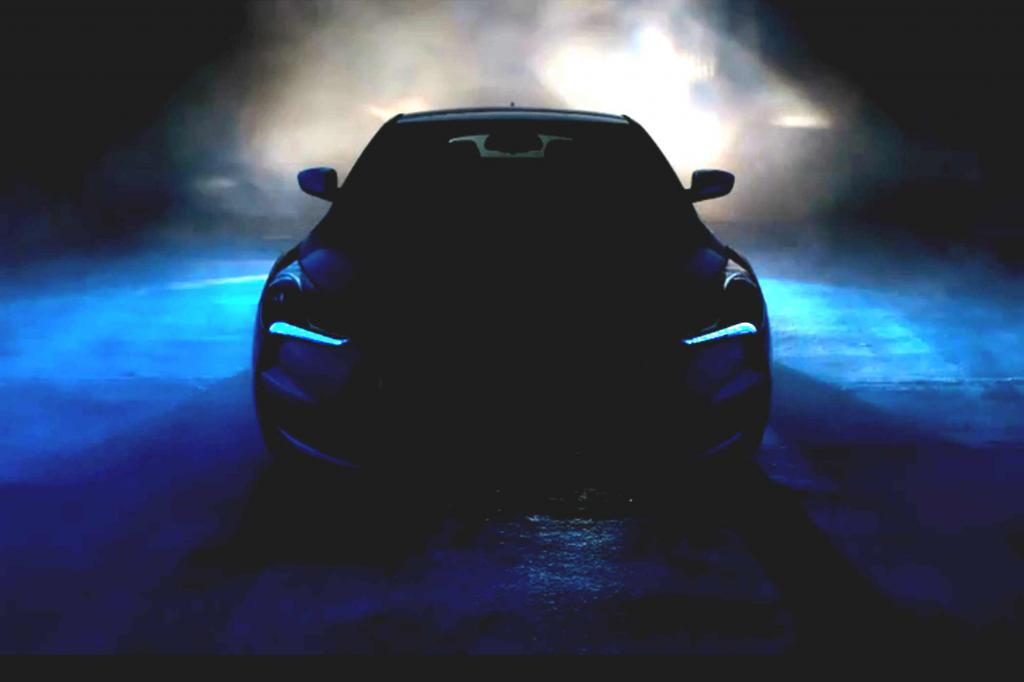 Der Hyundai Veloster verbirgt sich noch bis zum Messedebüt