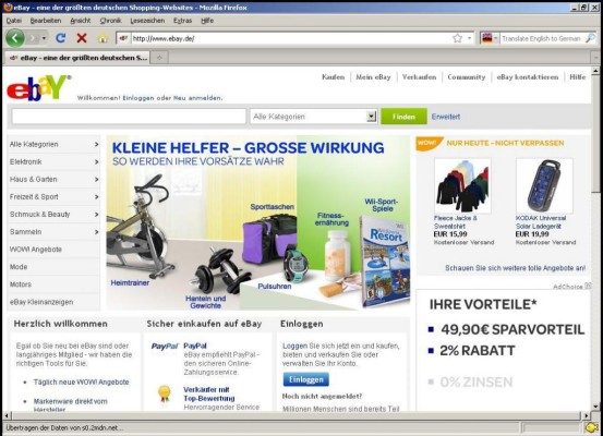 Deutsche beziehen ''Autoteile'' bei Ebay 