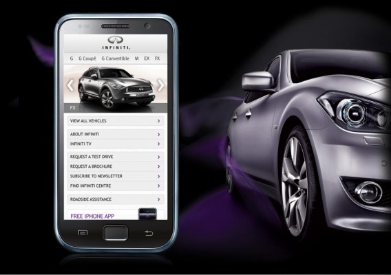 Infiniti startet europaweit mobile Webseite