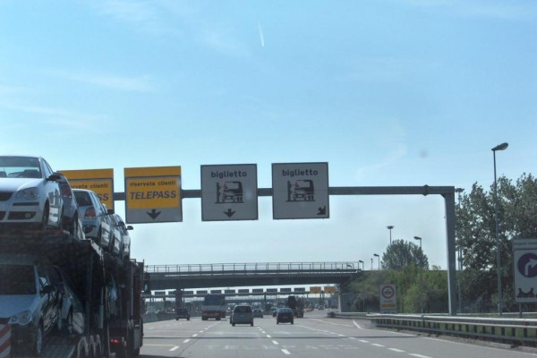 Italien: Neue mautpflichtige Autobahnstrecken 