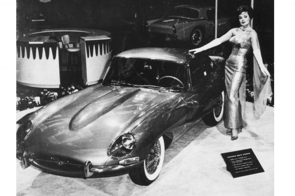 Jaguar E-Type auf der New York Auto Show, 1961