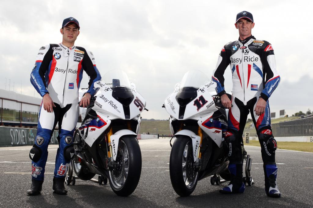 Leon Haslam und Troy Corser.