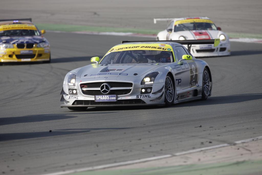 Mercedes-Benz SLS AMG GT3 beim 24-Stunden-Rennen von Dubai.