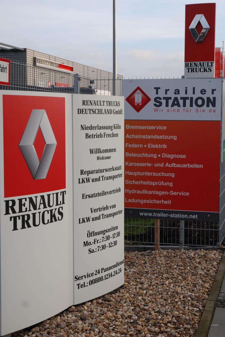 Renault Trucks-Niederlassungen jetzt auch Trailer-Station