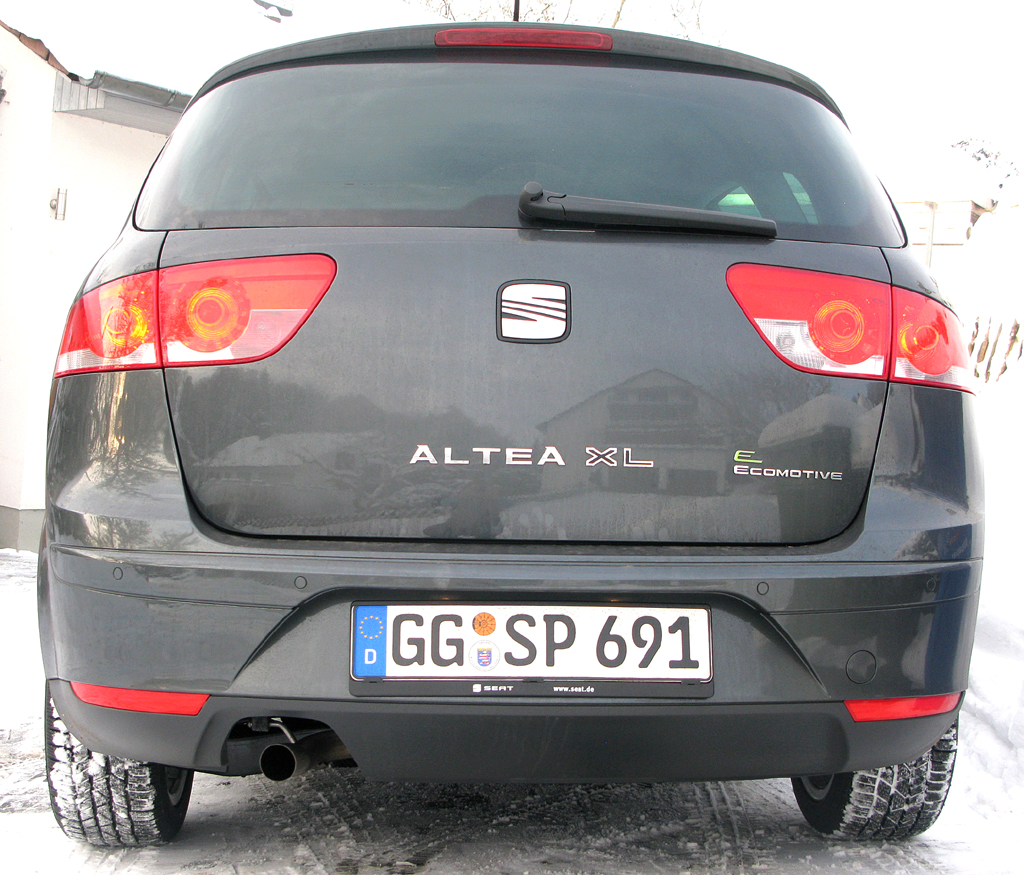 Seat Altea XL: Blick auf die Heckpartie des Fünftürers. 