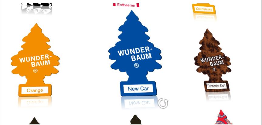 Vom Fondpassagier und der Hutablage – Auto-Begriffe, die 2011 keiner mehr kennt. Teil 1: VW-Blumenvase, Musikkasette, Fuchsschwanz und Wunderbaum. Quelle: http://www.wunder-baum.de/galerie.php.