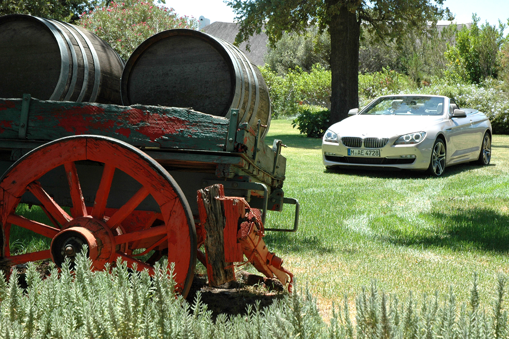 BMW 6er Cabrio: Bei der Präsentation auf einem Weingut in Südafrika. 