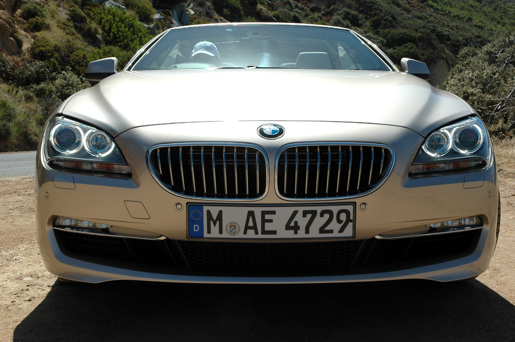 BMW 6er Cabrio: Blick auf die Frontpartie des 2+2-Sitzers. 