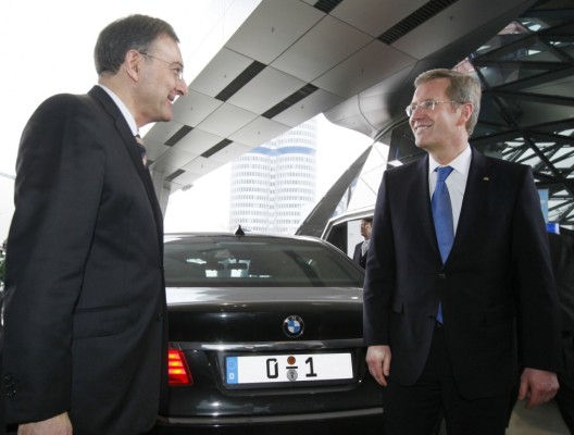 Bundespräsident Christian Wulff bei BMW
