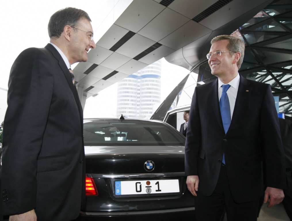 Bundespräsident Christian Wulff bei BMW