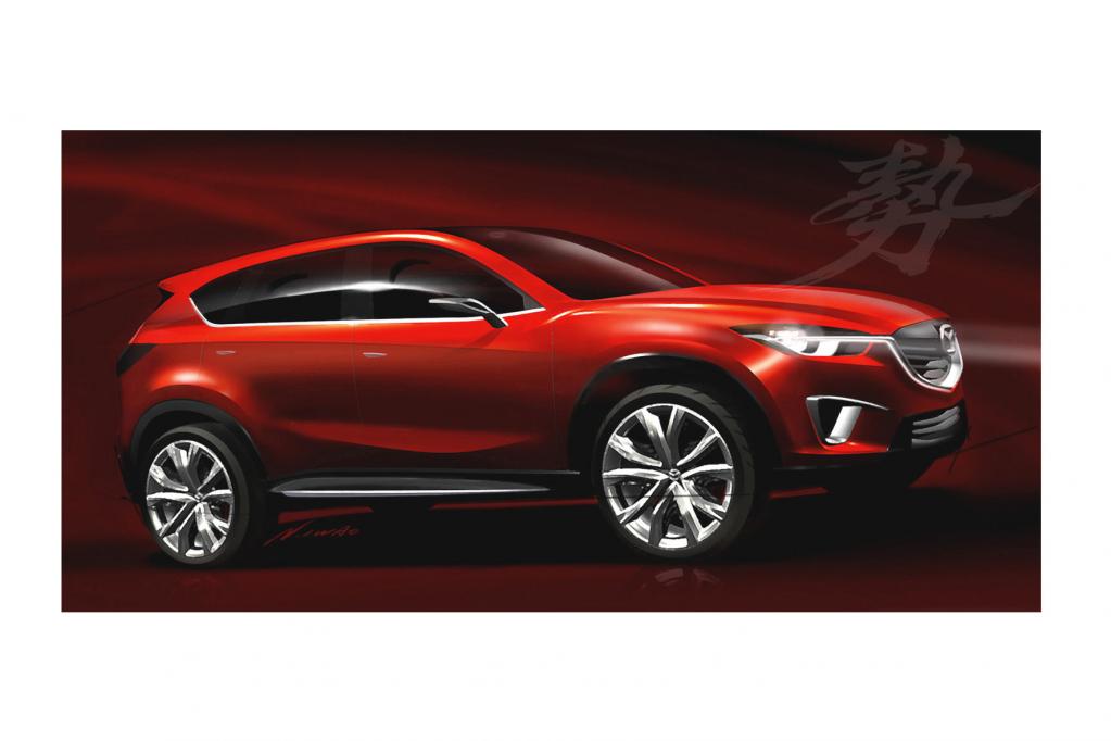 Der Mazda Minagi gibt einen Ausblick auf das erste Kompakt-SUV von Mazda. 