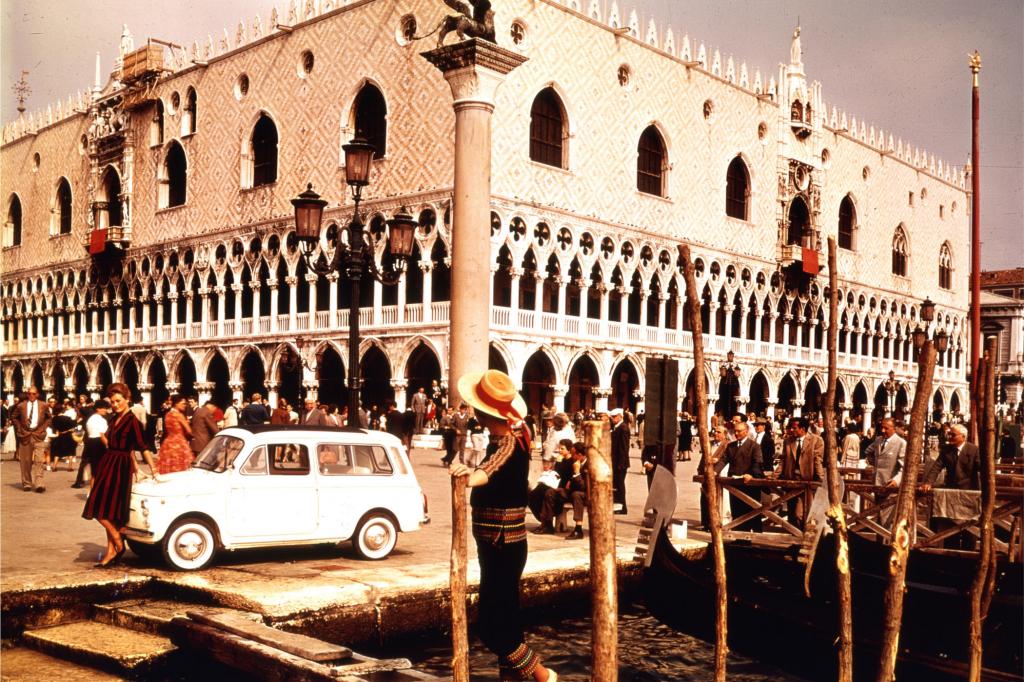 Fiat 500 Giardiniera in Venedig, 1960