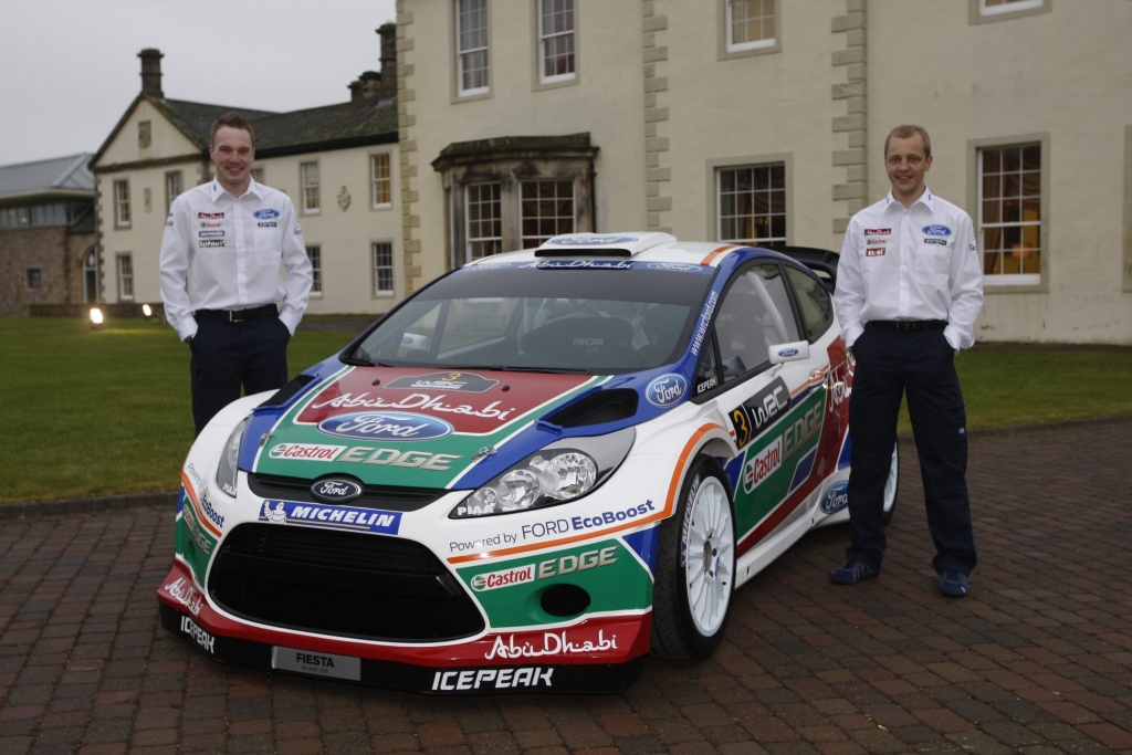 Ford Fiesta RS WRC mit Jari-Matti Latvala und Mikko Hirvonen.