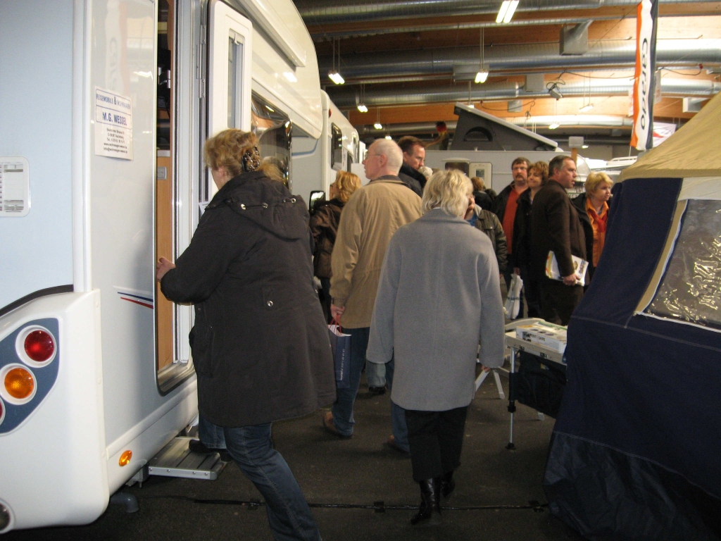 Freizeit Messe Hamm 2011: Verkaufsmesse für Wohnwagen, Reisemobile und Boote
