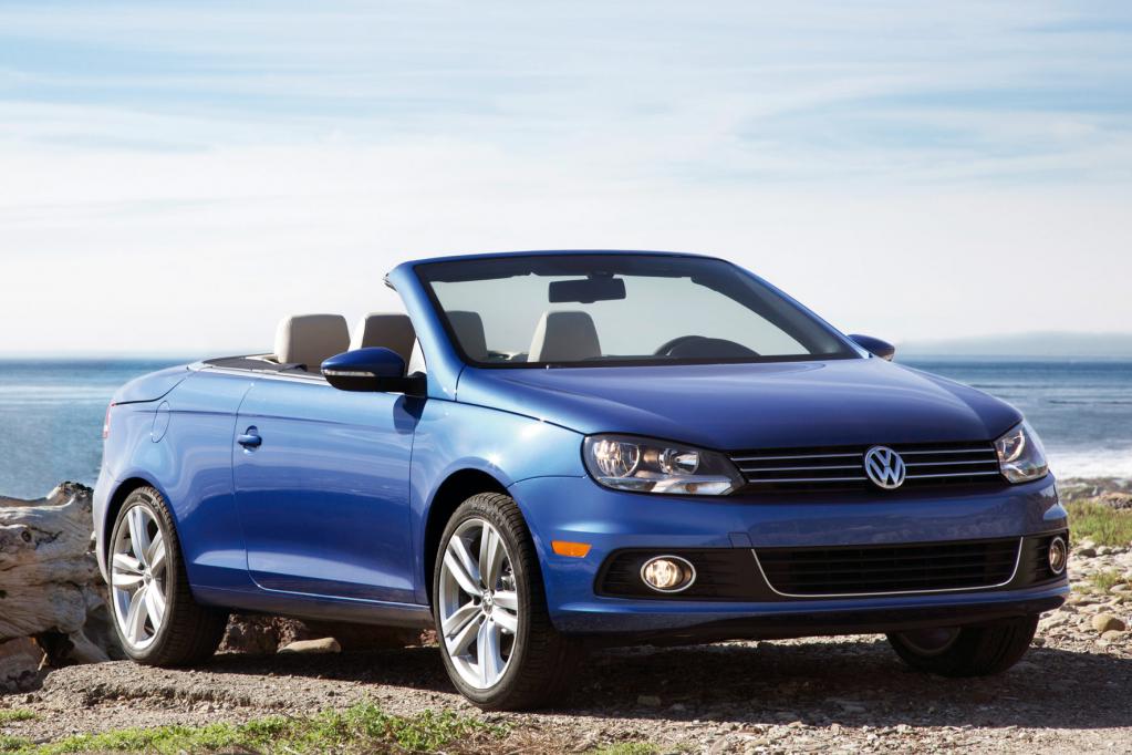 Frisch geschliffen startet der VW Eos in den Frühling. 