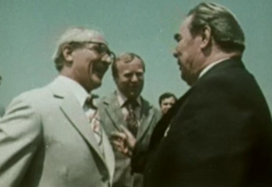 Honecker und Breschnew bei einem Treffen