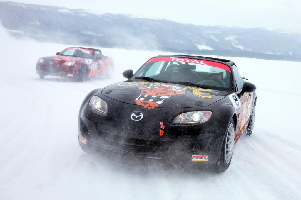 Mazda startet MX-5 Eisrennen in Schweden