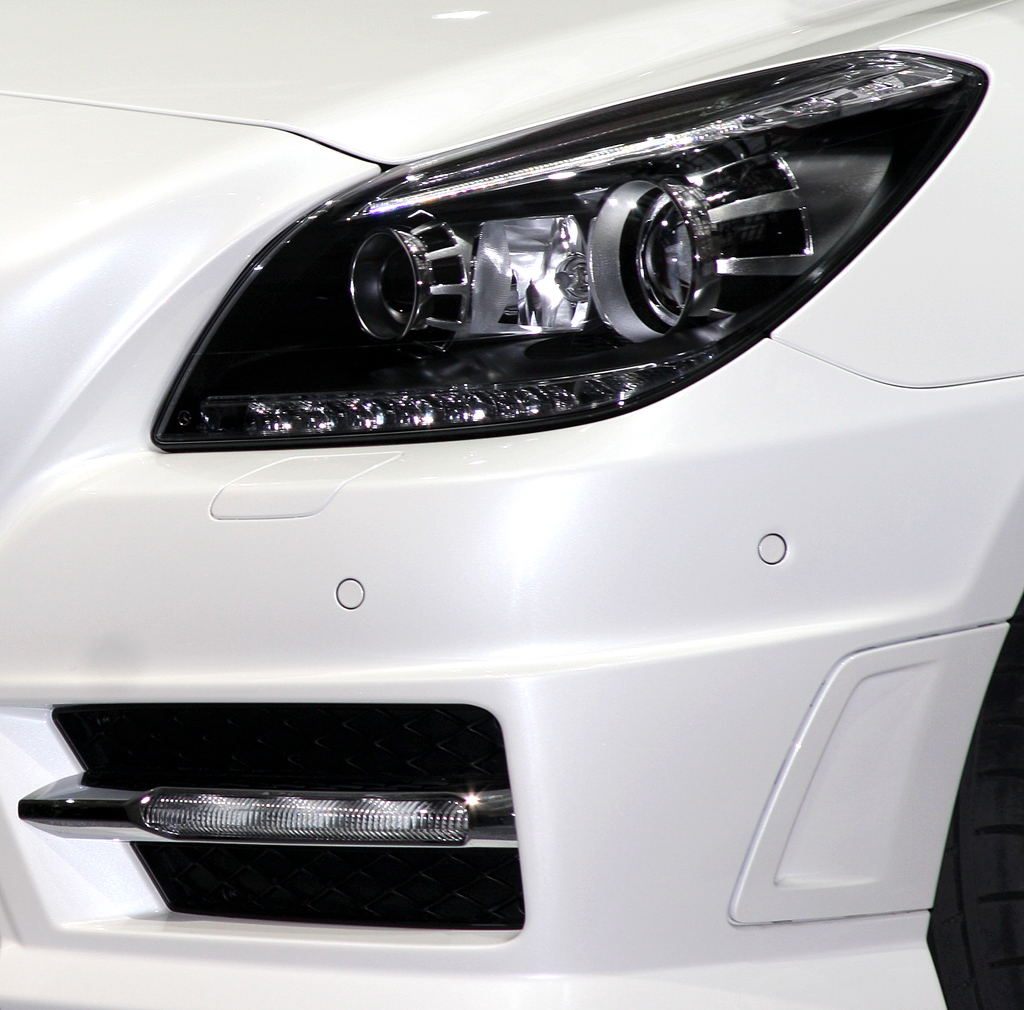 Mercedes SLK: Moderne Leuchteinheit vorn. 