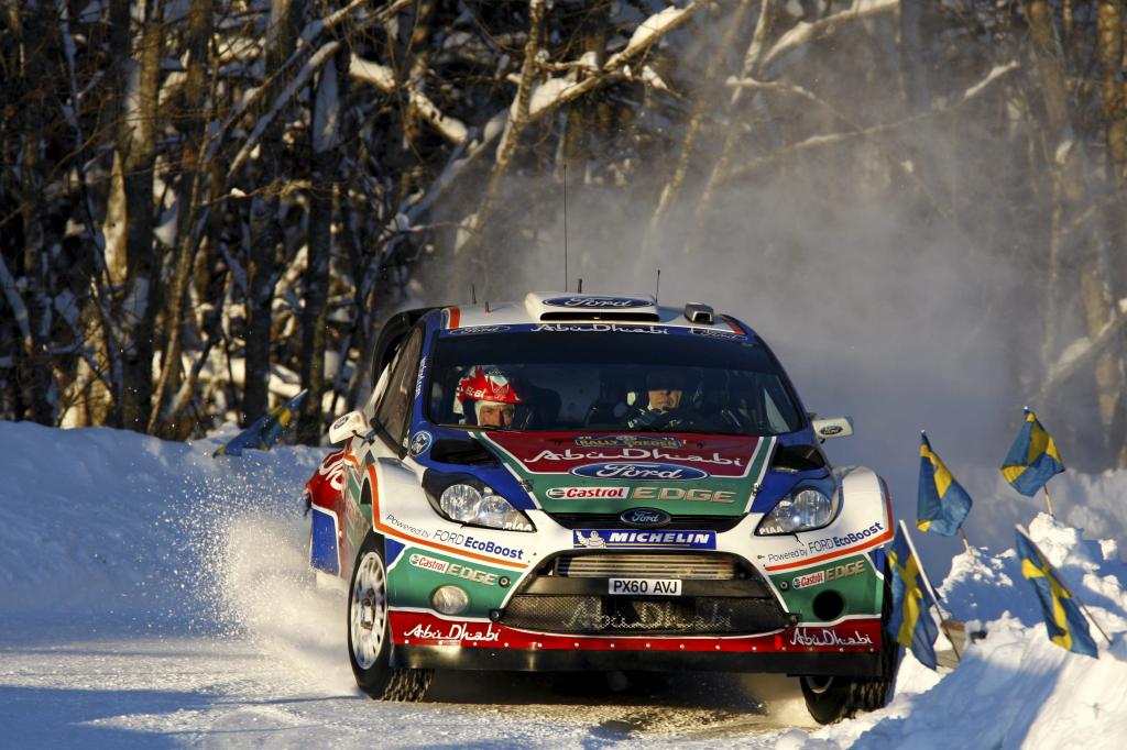 Mikko Hirvonen und Jarmo Lehtinen im Ford Focus RS WRC.