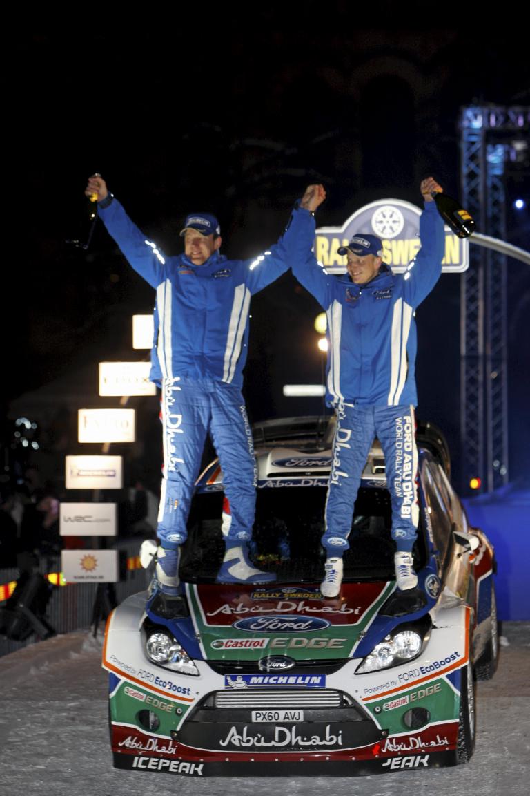 Mikko Hirvonen und Jarmo Lehtinen.
