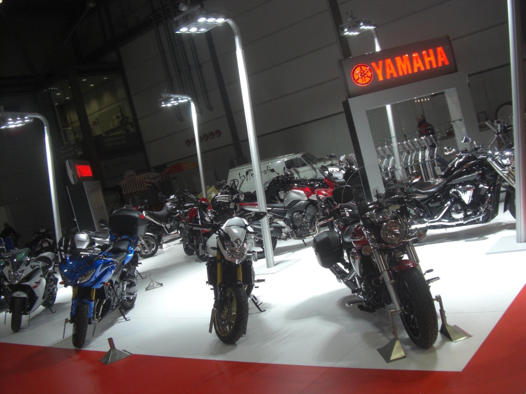 Motorrad Messe Leipzig 2011: Premierenfeuerwerk mit Showspektakel