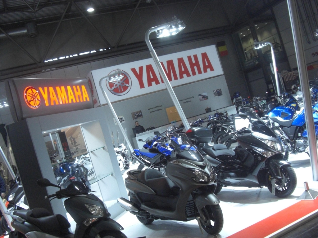 Motorrad Messe Leipzig 2011: Premierenfeuerwerk mit Showspektakel