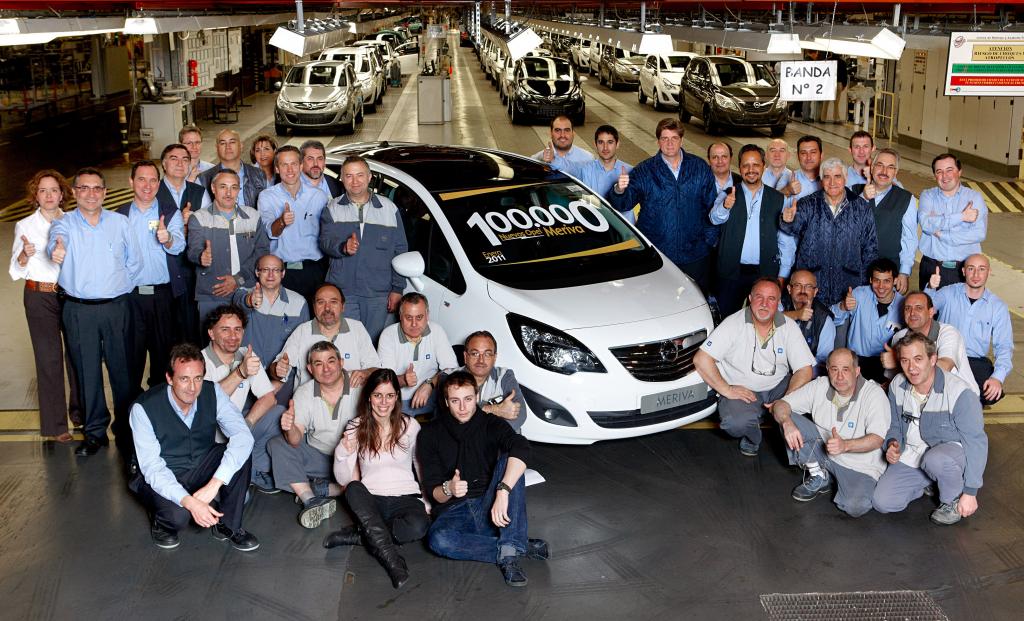 Produktionsjubiläum bei Opel: 100 000ster Meriva