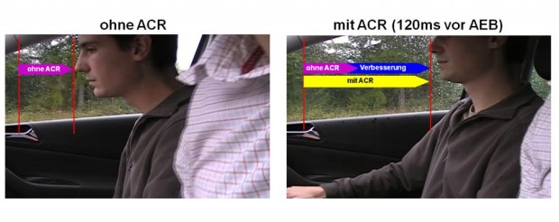 TRW integriert aktiven Gurtaufroller in automatisches Notbremssystem