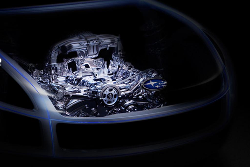 Unter der Haube des Subaru-Coupés arbeitet ein neu entwickelter Boxermotor.