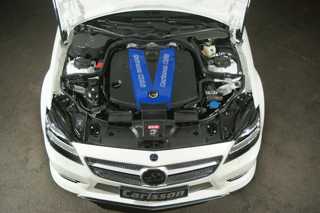 Veredelter Stern: Das optimierte Triebwerk des Carlsson CLS leistet bis zu 600 PS