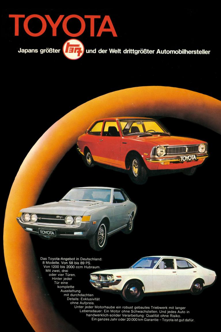 Vor 40 Jahren ist Toyota nach Deutschland gekommen. Im Gepäck hatten die Japaner unter anderem den Corolla, der das erste hierzulande verkaufte Fahrzeug ist. 