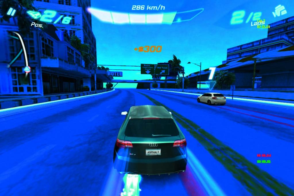 iPhone-Rennspiel „Asphalt Audi RS 3“.