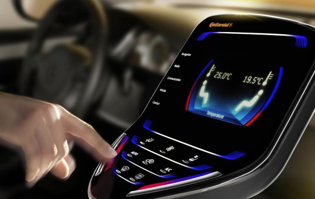 Continental stellt neues Display- und Bedienkonzept für Mittelkonsolen vor