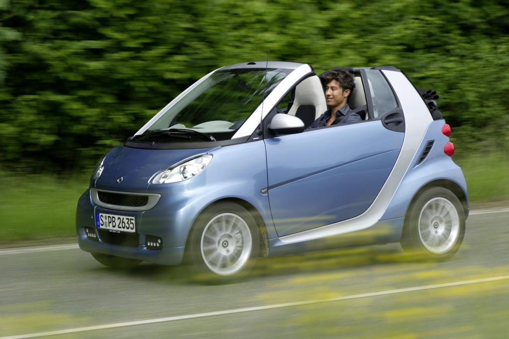 Das Smart Fortwo Cabrio ist der Preisbrecher unter den offenen Kleinstwagen