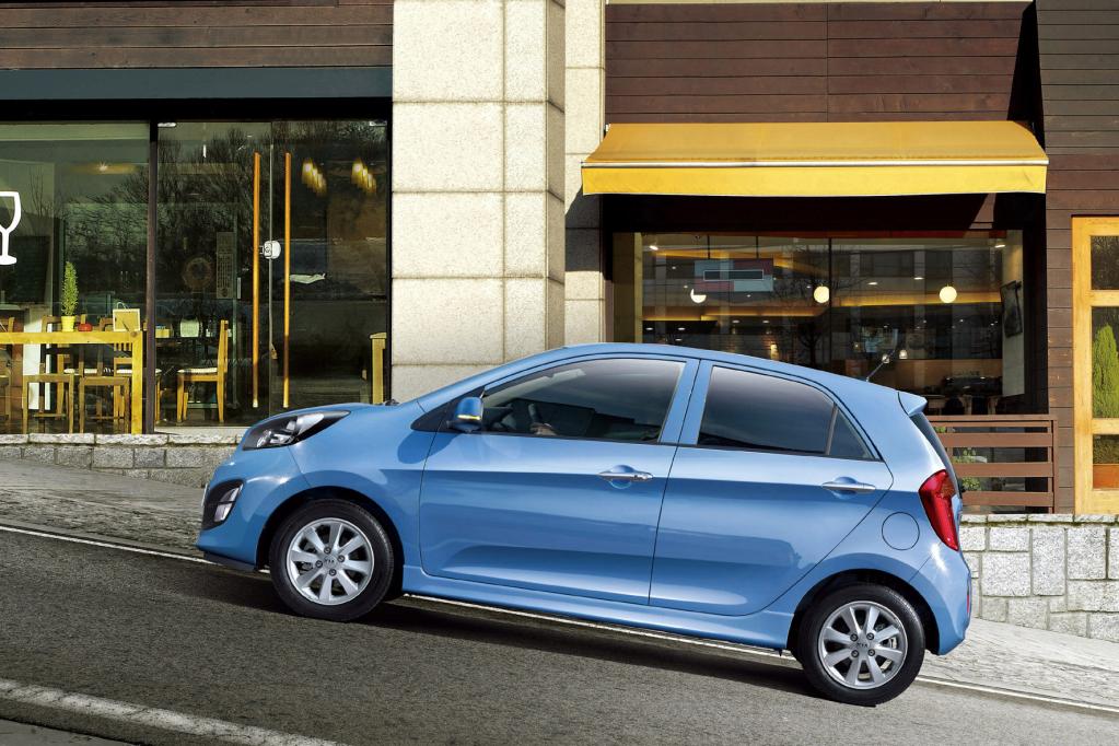 Der kleine Kia Picanto wird von Pizzadiensten genutzt. 