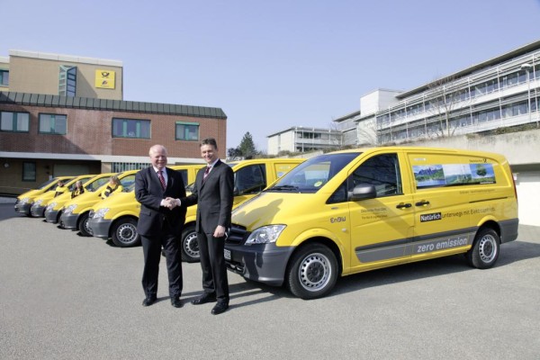 Deutsche Post hat größte Flotte von Mercedes-Benz Vito E-Cell