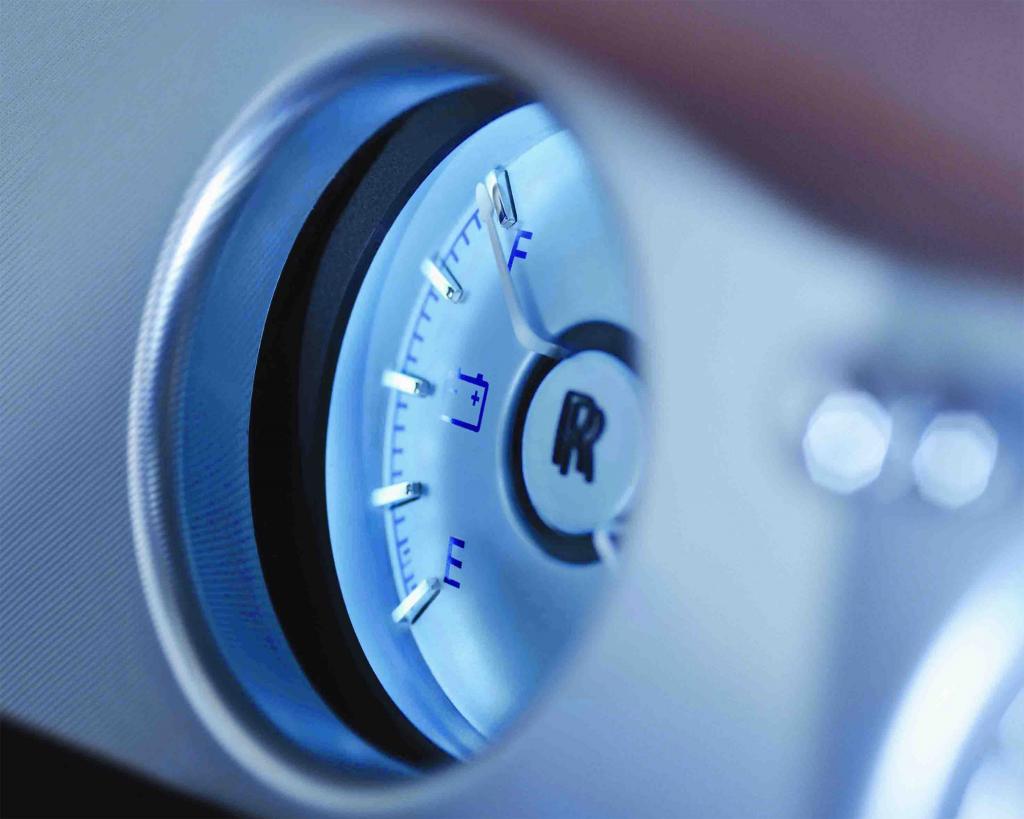 Die Batterieanzeige informiert über den Stromvorrat